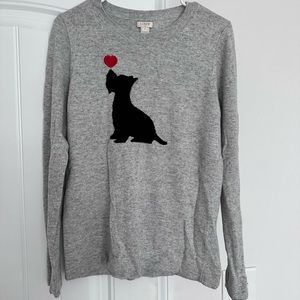 J. Crew Scottie Dog Sweater. Size Small.